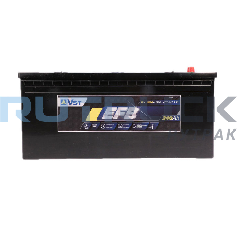 Аккумуляторная батарея VST 6СТ-240 EFB 240Ah 1300A  слева 518х274х237 740500130